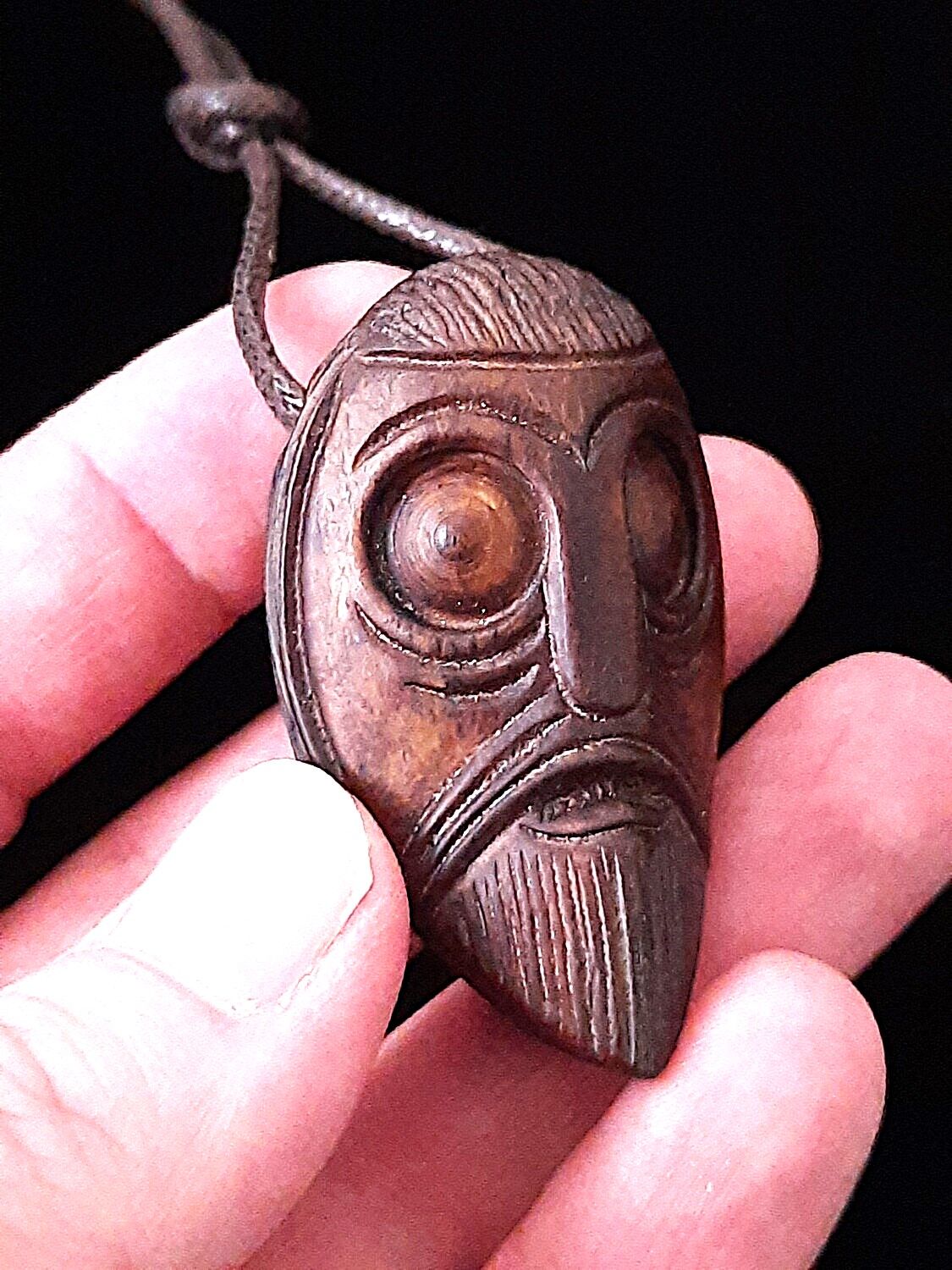 Odin Pendant – Handcrafted Oseberg Style, Carved from Antler