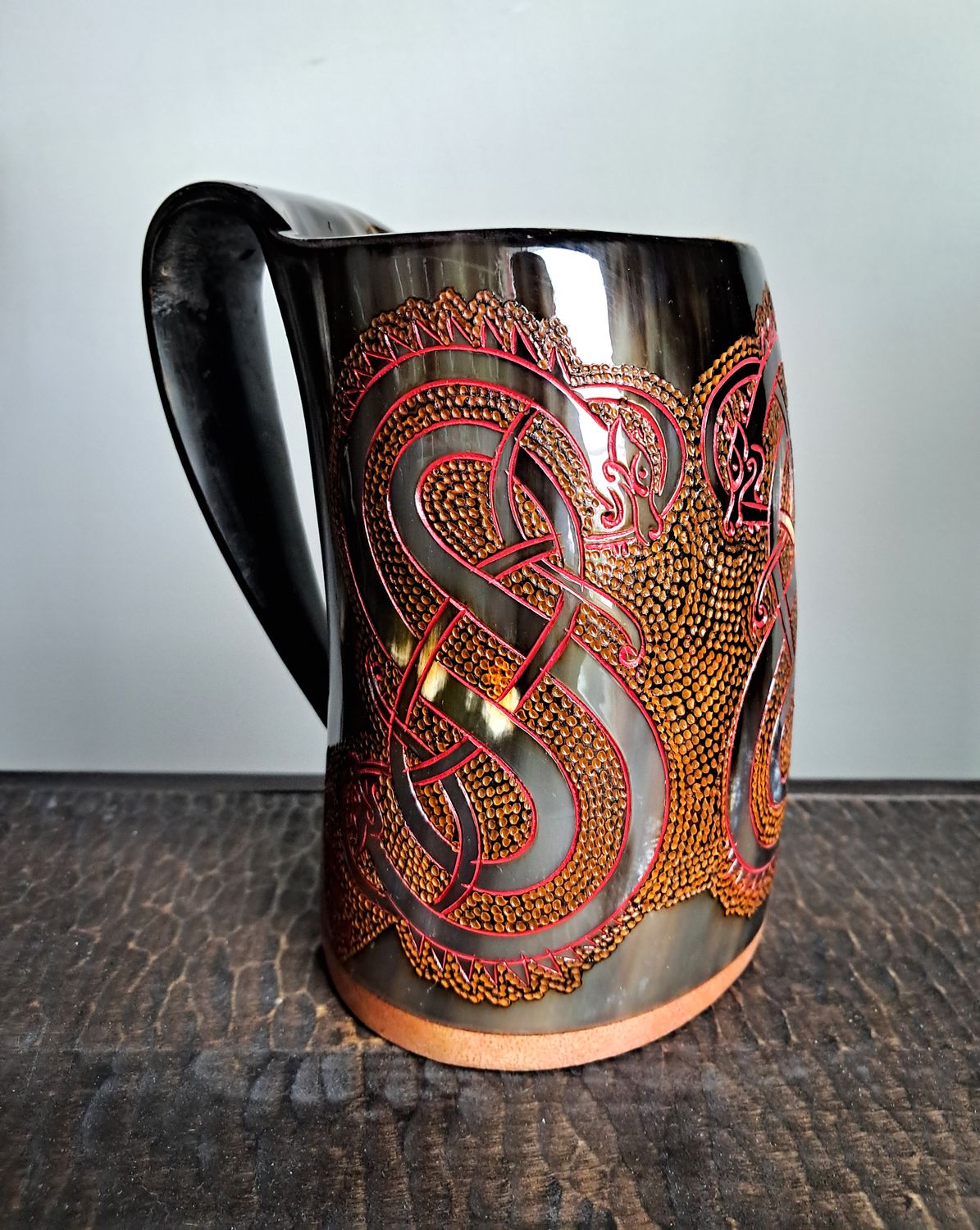 Crafting Norse Art Mastery: Premium Viking Drinking Horn Tankards – "Ragnarok" (Yule 2024 Gift Collection)
