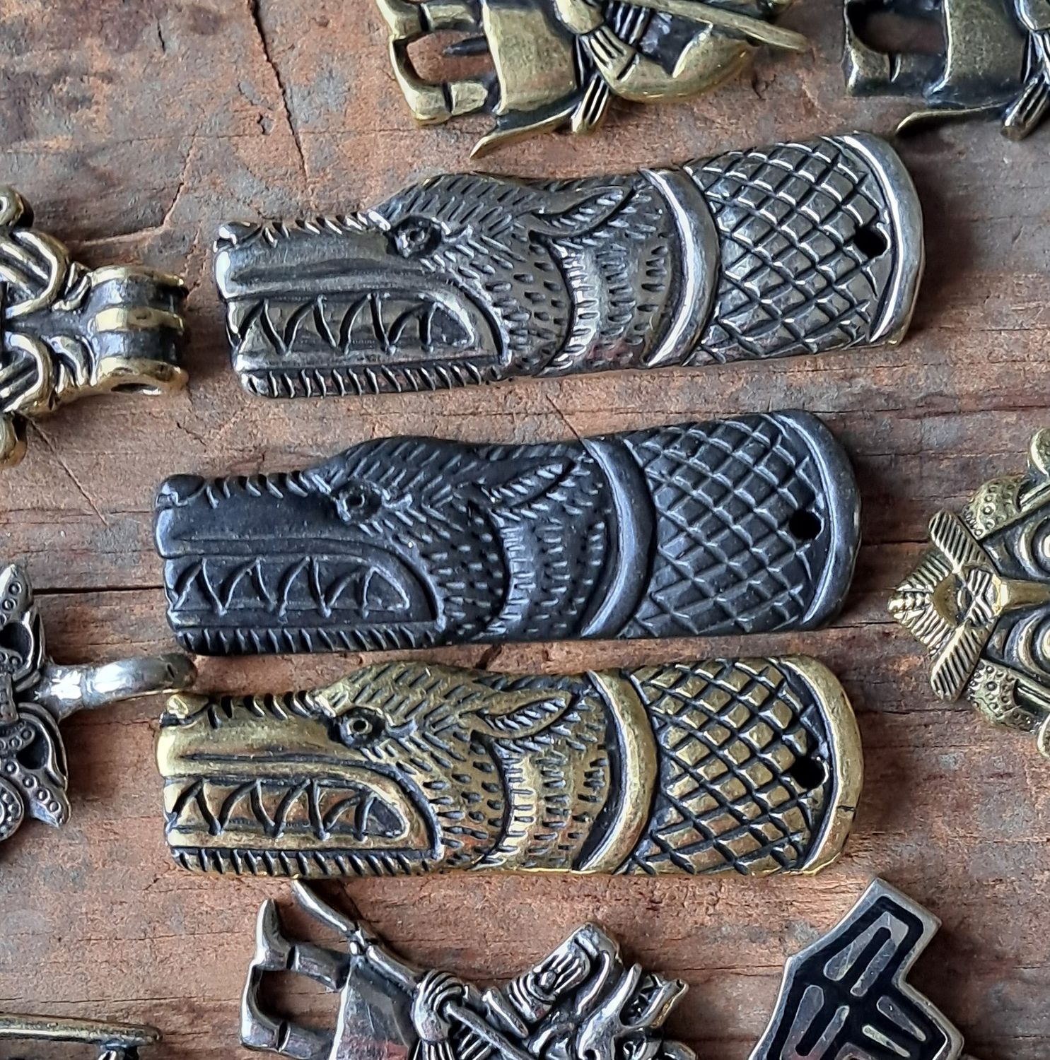 Norse Wolf Amulet - Handcrafted Viking Warrior Totem