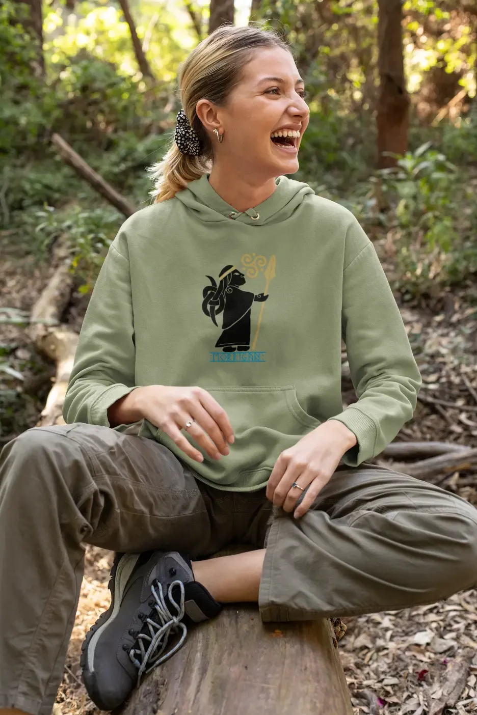 Morrigan Celtic Goddess Unisex Hoodie – Embrace Myth, Power & Fate