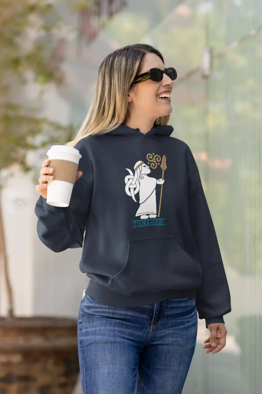 Morrigan Celtic Goddess Hoodie – Power, Fate & Mythology, Unisex Hoodie