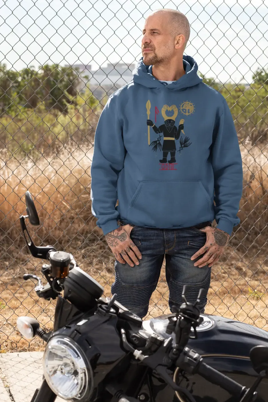 Odin Unisex Hoodie – Norse Mythology & Viking Heritage