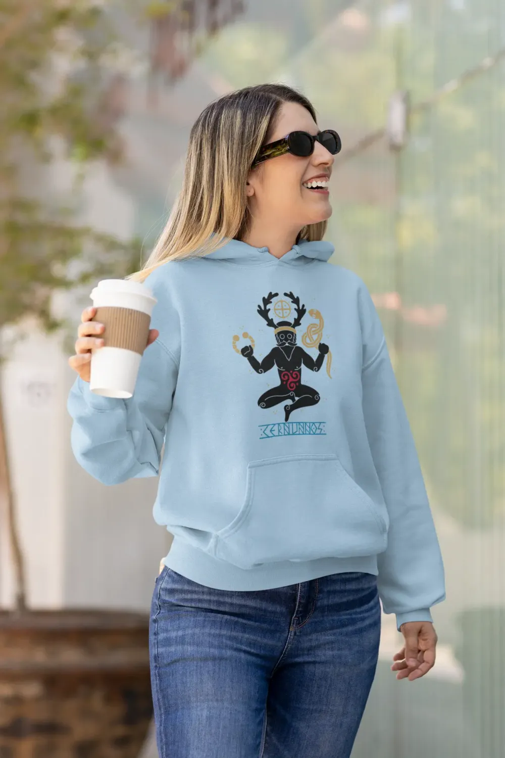 Cernunnos / Horned King Unisex Hoodie – Inspired by the Celtic Mythology