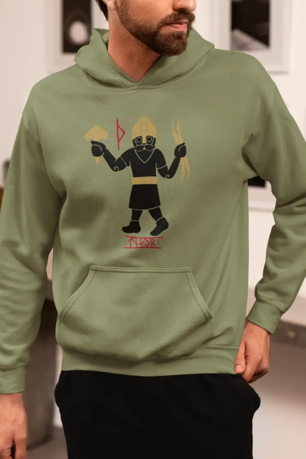 Thor Unisex Hoodie – Norse God of Thunder & Mjolnir’s Might