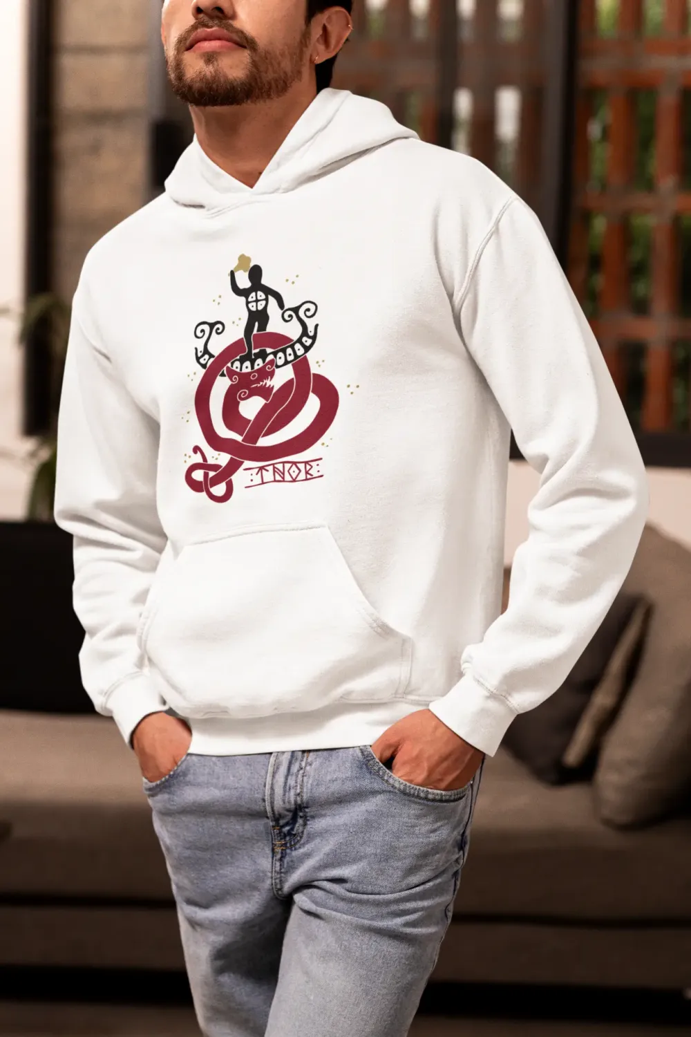 Last Stand of Thor / Ragnarok – Norse Mythology, Unisex Hoodie