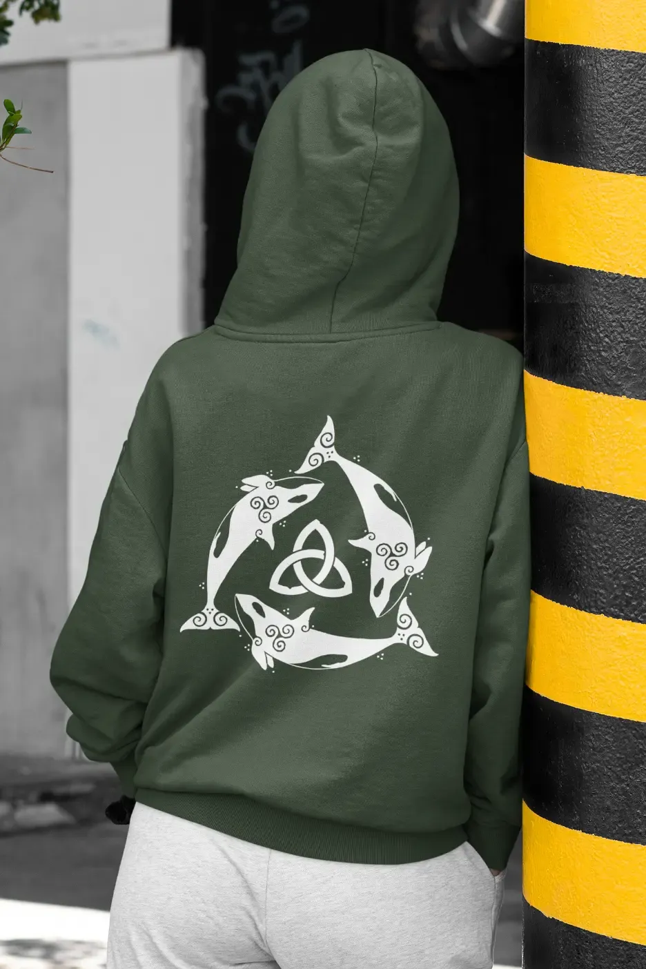 Celtic Orca Knot Hoodie – Power, Connection & the Spirit of the Sea