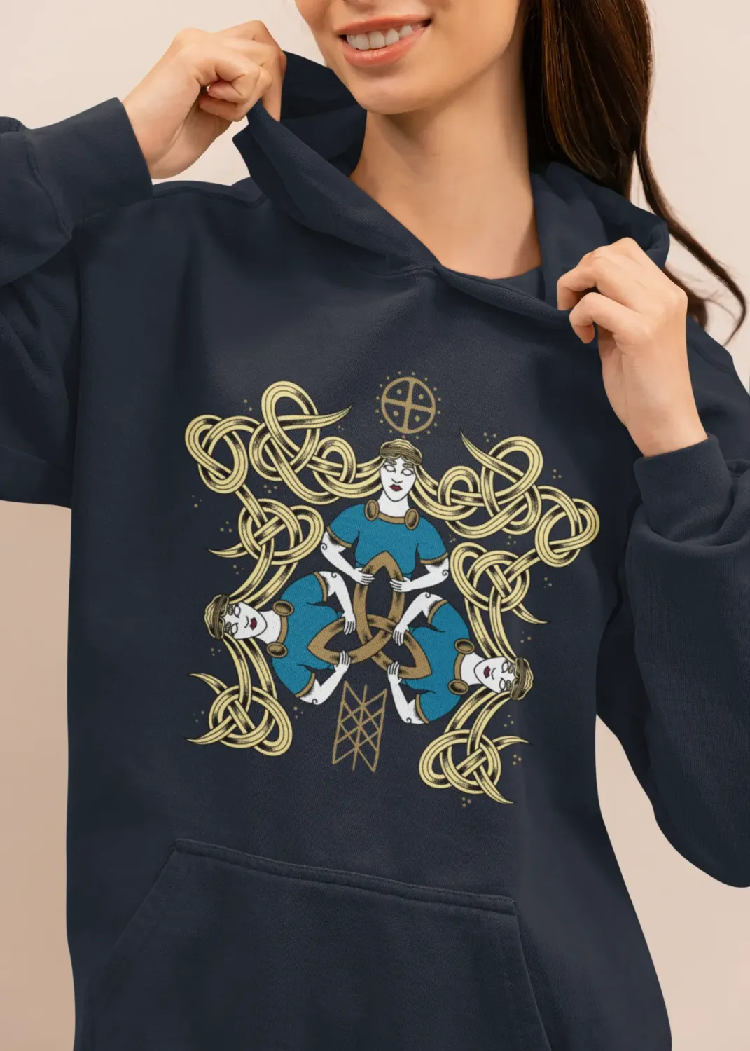 Norns – Weavers of Fate & Time, Unisex Hoodie