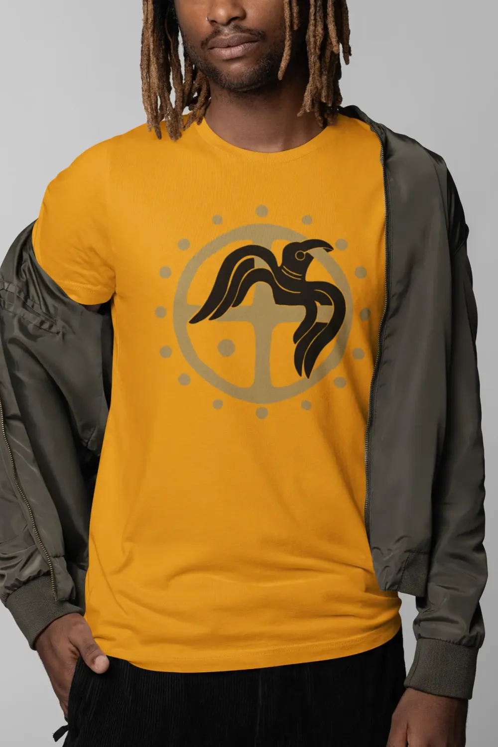 Raven Unisex T-Shirt – Norse Mythology Tee Featuring Odin’s Ravens & the LostRavn Logo
