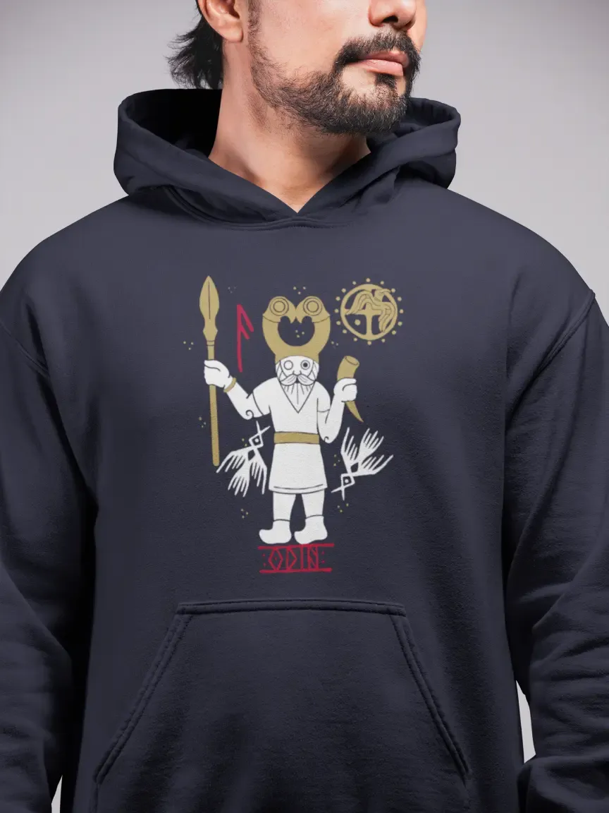 Odin Unisex Hoodie – Norse Mythology & Viking Heritage