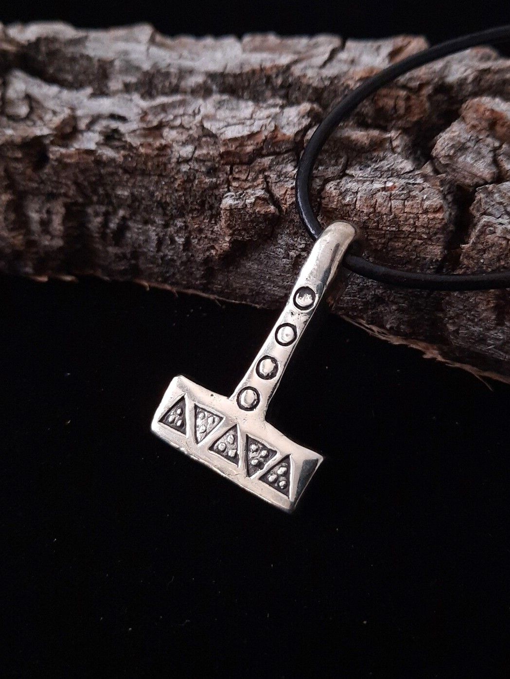 Mjolnir Battle Thor Hammer Pendant - Viking Warrior Pewter Amulet