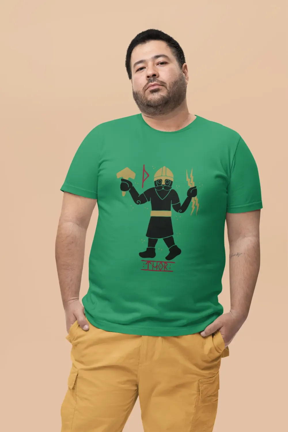 Thor / Stormforged Viking T-Shirt – Norse Mythology & Mjolnir Symbolism