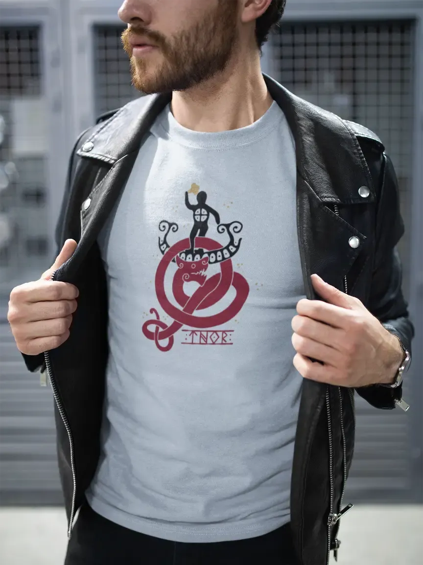 Last Stand of Thor / Ragnarok T-Shirt – Norse Mythology & The Final Battle