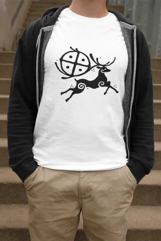 Horned Guardian / The Deer Unisex T-Shirt – Inspired by Nature & Myth