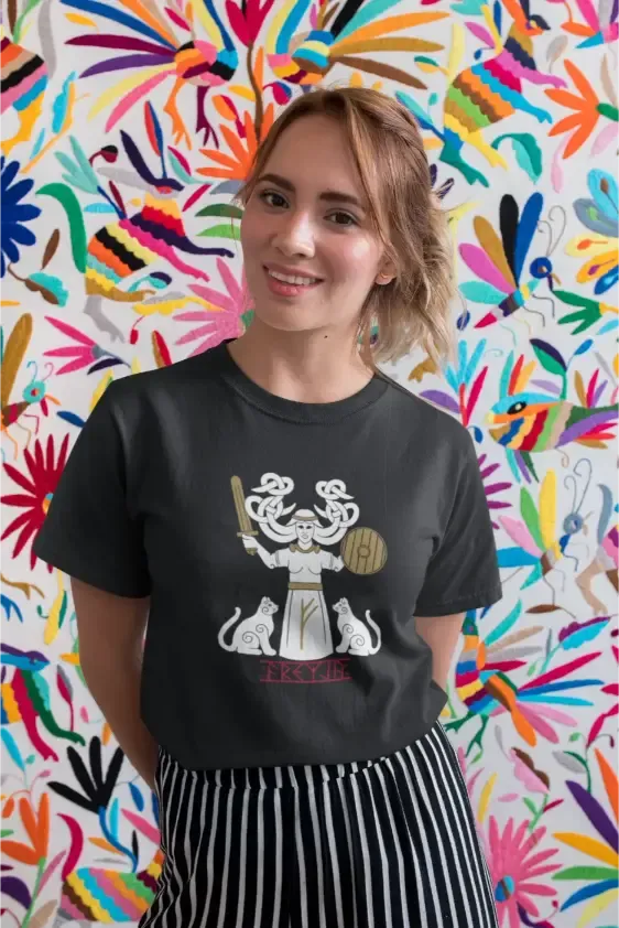 Freyja / Valfreyja – The Goddess Who Walks Her Own Path, Unisex t-shirt