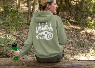 Bear Paw Unisex Hoodie – Strength of the Wild