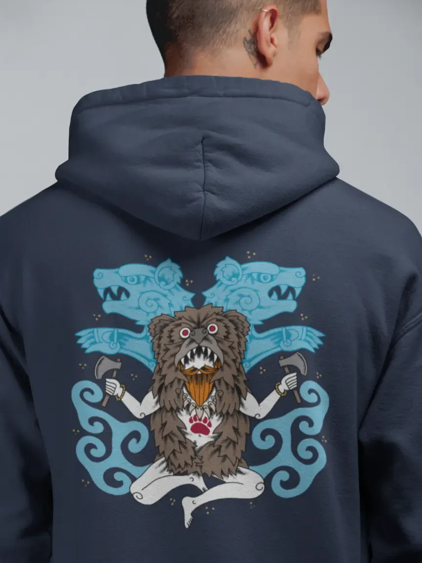Berserker Ritual Unisex Hoodie – Spirit of the Viking Warrior