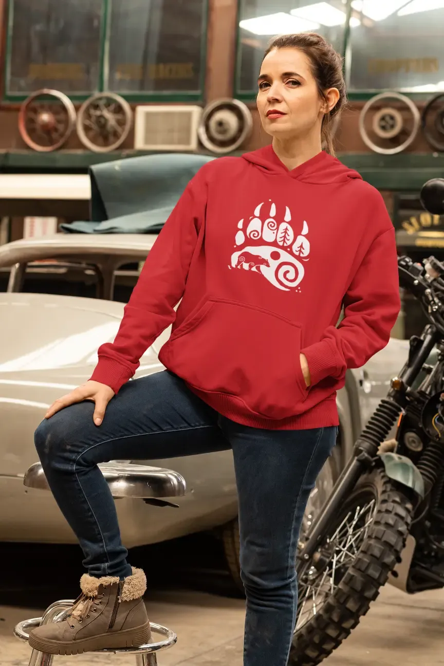 Bear Paw Unisex Hoodie – Embrace the Strength of the Wild