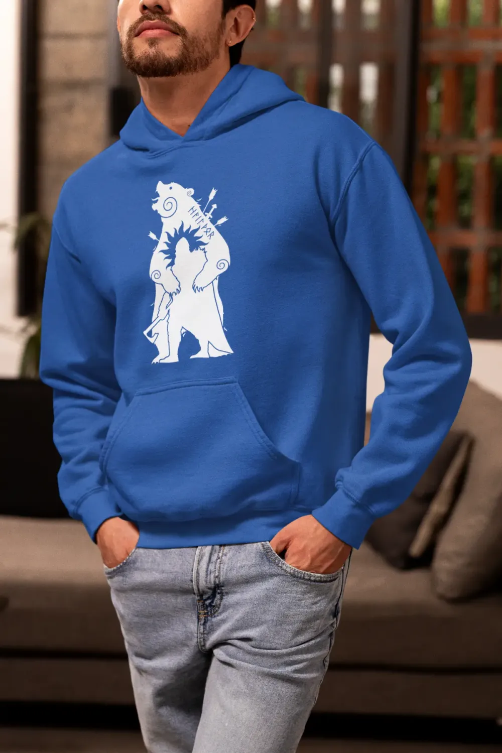 Thunderborn Berserker – Viking Warrior Unisex Hoodie