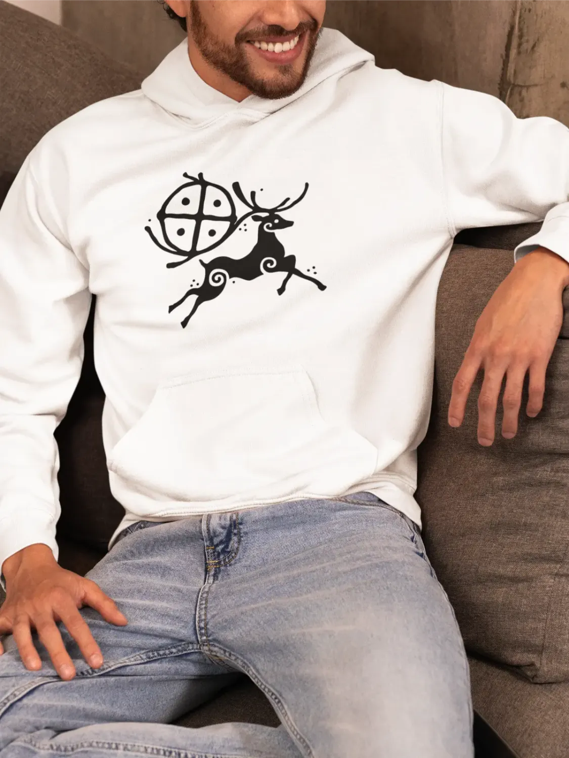 Deer Spirit Hoodie – Inspired by Nature & Myth
