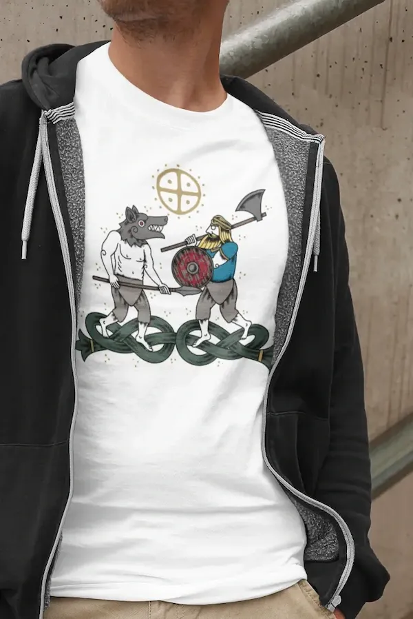 Berserkers’ Dance T-Shirt by LostRavn – Viking Age Art Meets Modern Style