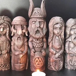 Old Norse Gods Idols for Pagan Altar