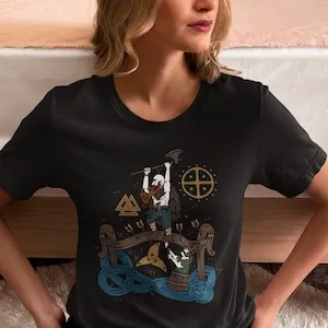 Berserker at Stamford Bridge – Viking Warrior Unisex T-Shirt