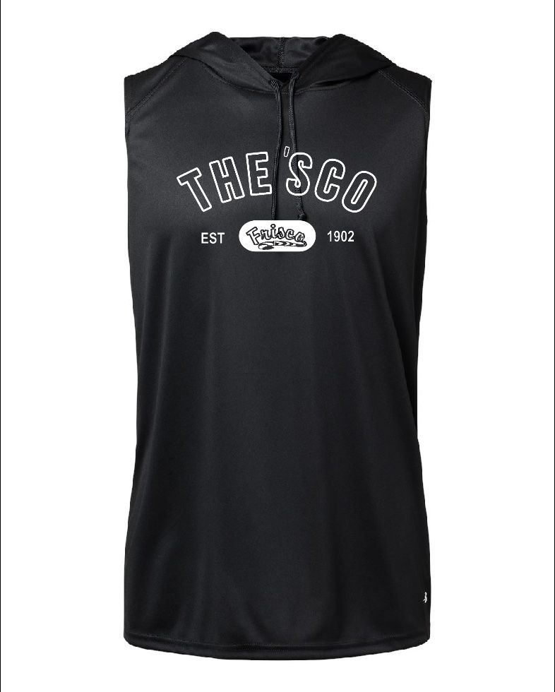 FHS Sleeveless Hooded Tee-Black