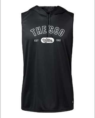 FHS Sleeveless Hooded Tee-Black