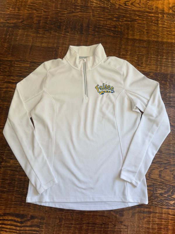 FHS Ladies 1/4 Zip-White