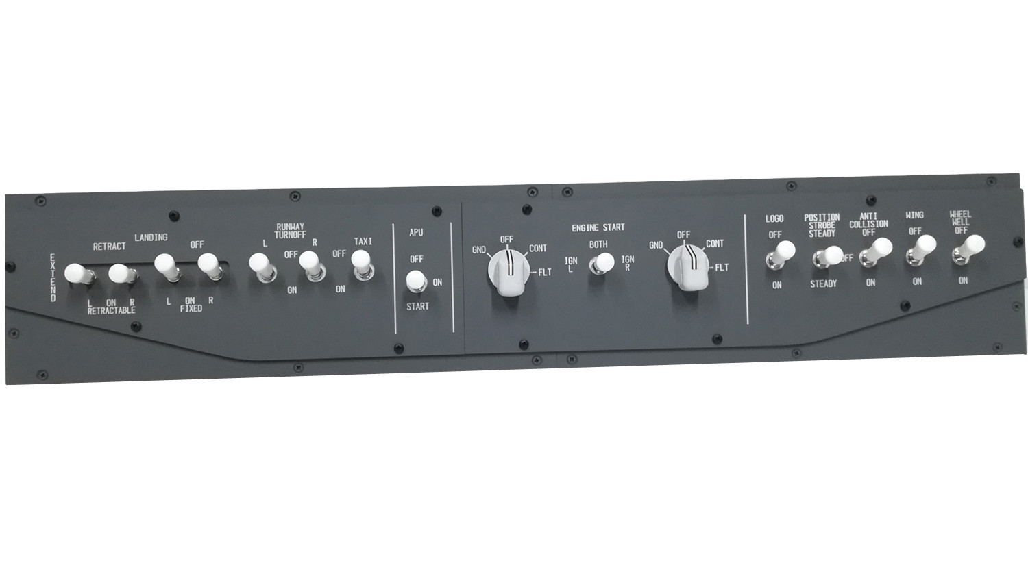 737 External Light and engine starter panel DISCONTINUED