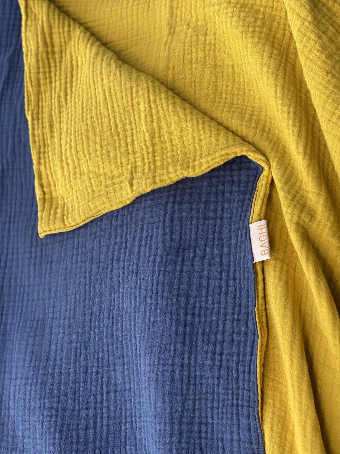 Badlaken - Geel & blauw