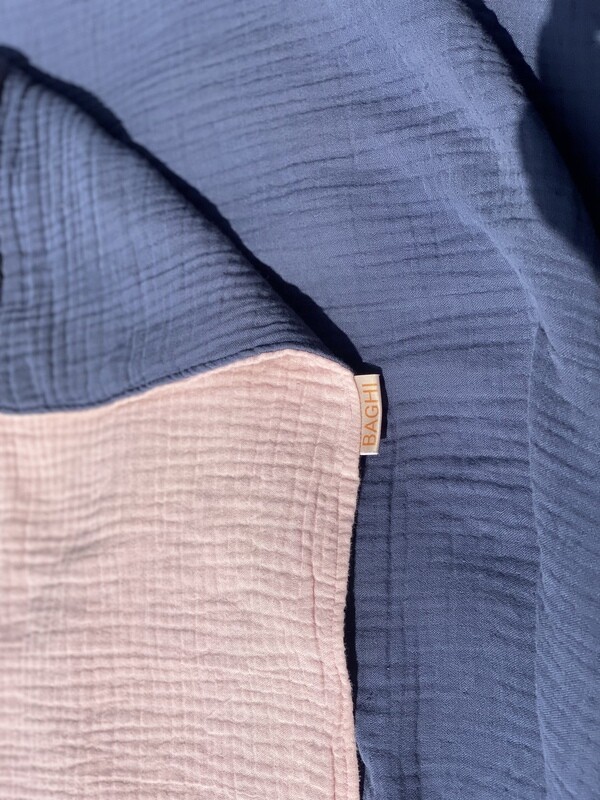 Badlaken - Roze & blauw