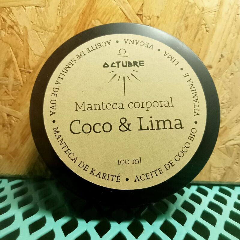 Manteca Corporal  "Coco y lima"