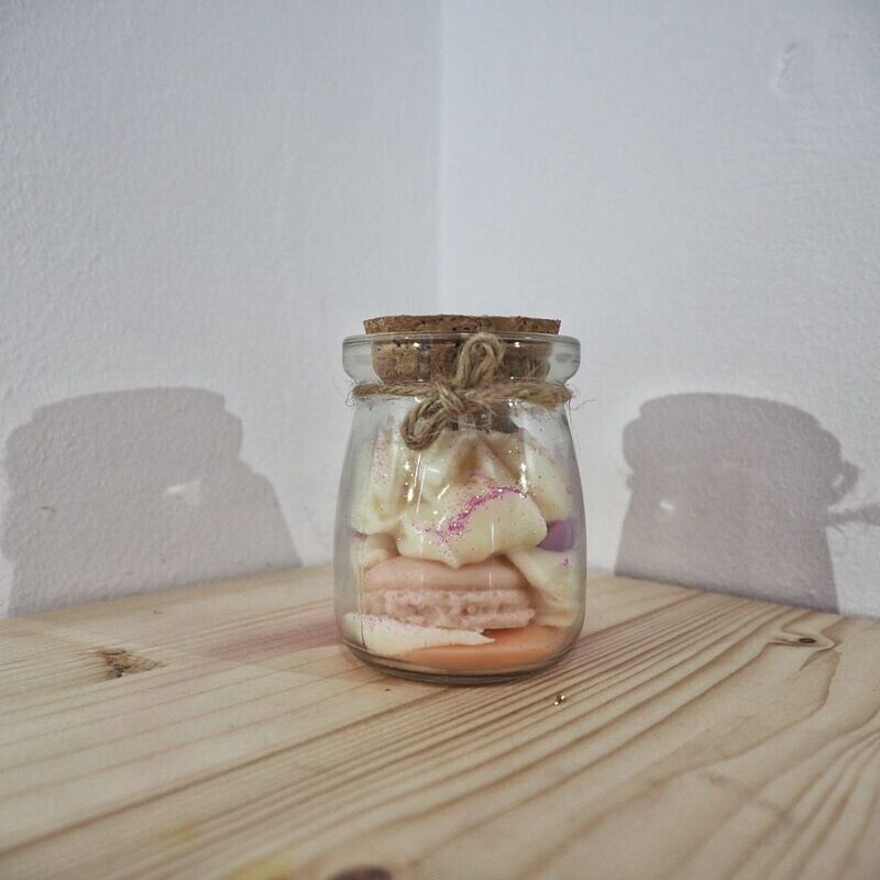 Vela artesana en tarro