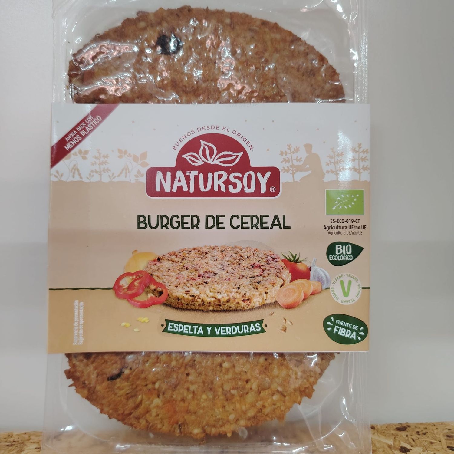 Cereal burger espelta y verduras