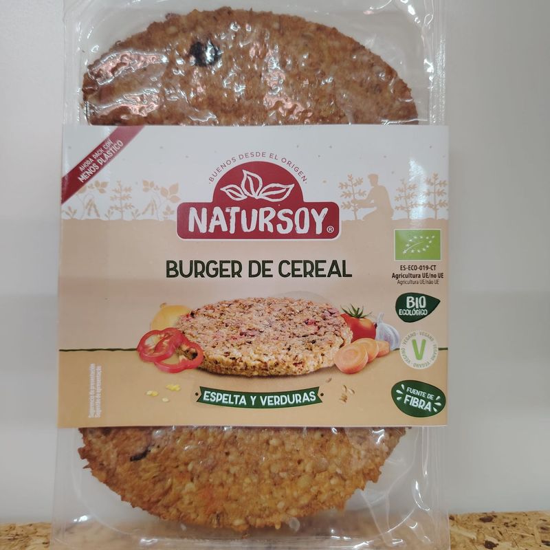 Cereal burger espelta y verduras