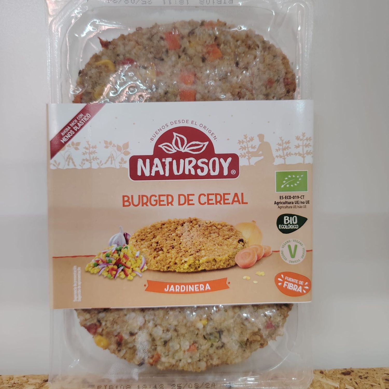 Cereal burger jardinera