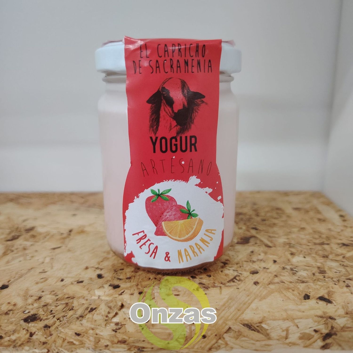 Yogur de fresa y naranja