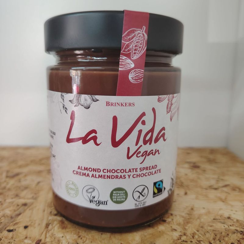 Crema de almendra y chocolate