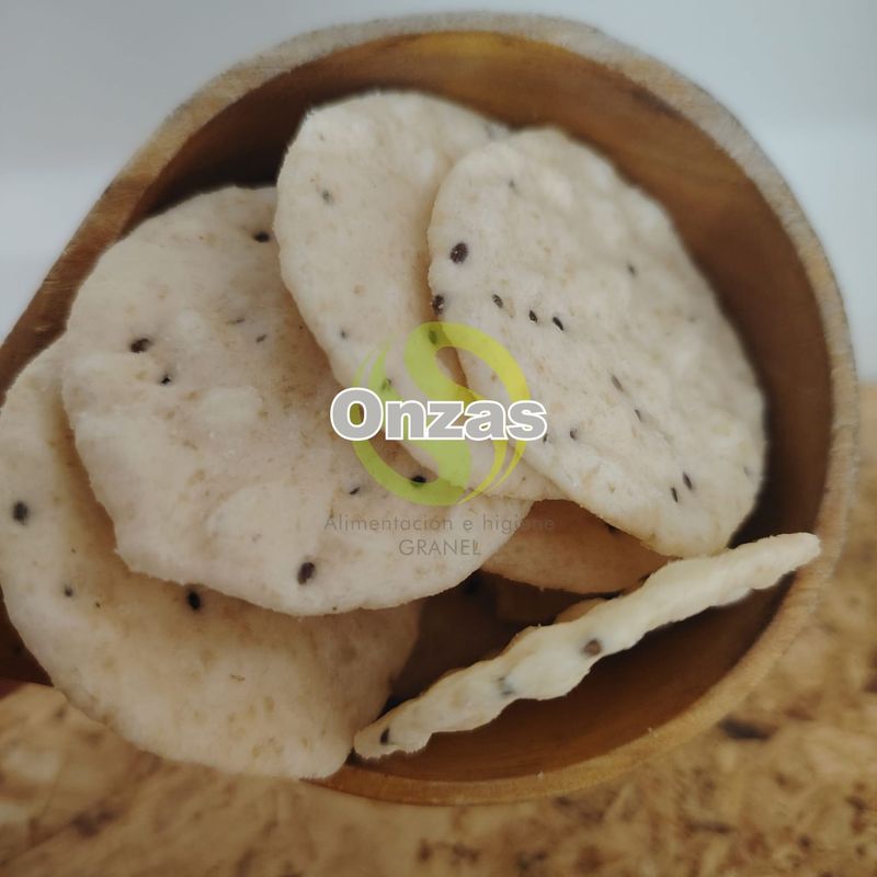 Crackers de arroz con sal marina