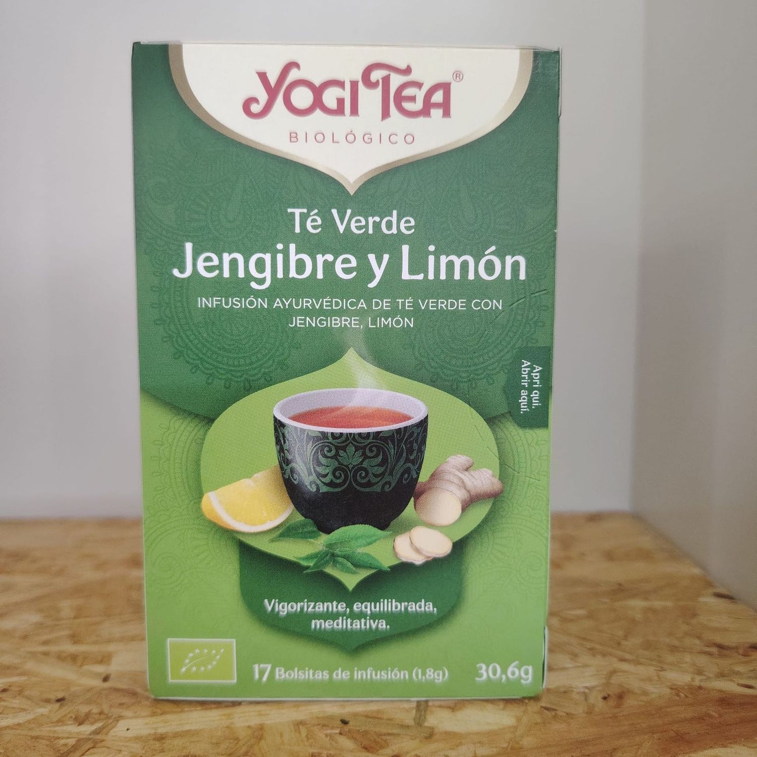 Yogi Tea "Té Verde Jengibre y Limón"