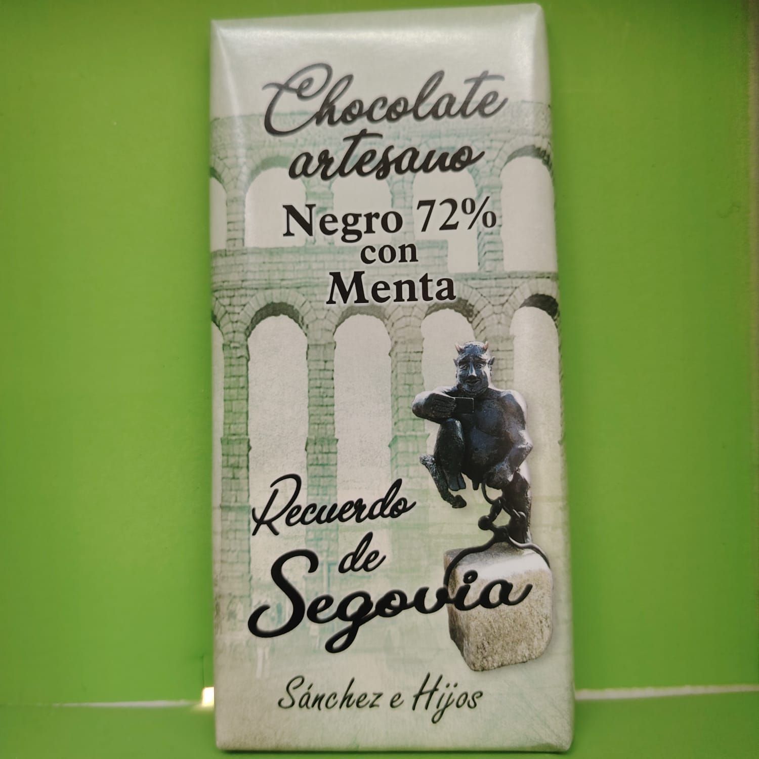 Chocolate negro con menta