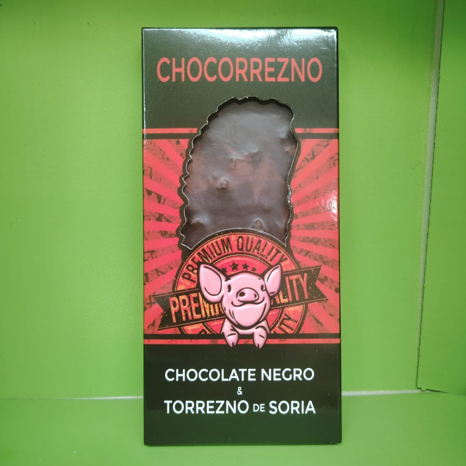 Chocolate negro con torreznos