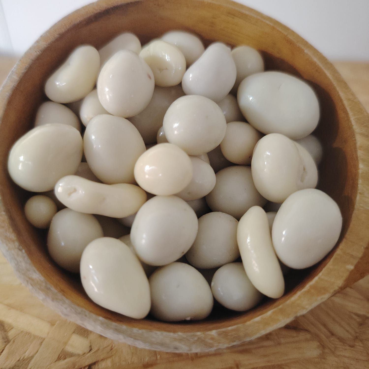 Cacahuete chocolate blanco