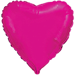 Globo con Texto Corazón Rosa Fucsia