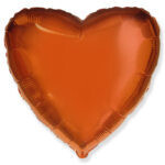 Globo Con Texto Corazón Naranja