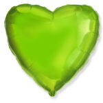 Globo con Texto Corazón Verde Lima