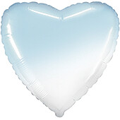 Globo con Texto Corazón Azul Degradado