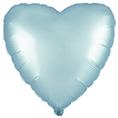 Globo con Texto Corazón Azul Satén