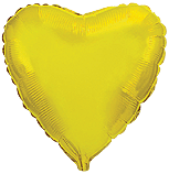 Globo con Texto Corazón Oro Metalizado brillante